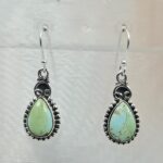 Sonoran Gold Turquoise 1.25" 925 Sterling Silver Earrings (RS73-78)