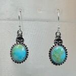 Sonoran Gold Turquoise 1.25" 925 Sterling Silver Earrings (RS73-79)