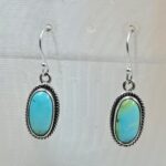 Sonoran Gold Turquoise 1.25" 925 Sterling Silver Earrings (RS73-83)