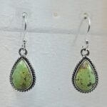 Sonoran Gold Turquoise 1.25" 925 Sterling Silver Earrings (RS73-87)