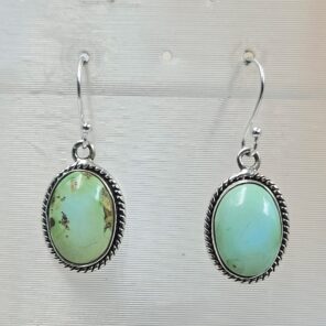 Sonoran Gold Turquoise 1.25" 925 Sterling Silver Earrings (RS73-90)