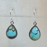 Sonoran Gold Turquoise 1.25" 925 Sterling Silver Earrings (RS73-91)