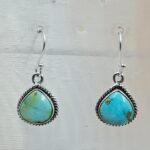 Sonoran Gold Turquoise 1.25" 925 Sterling Silver Earrings (RS73-92)