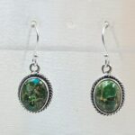 Sonoran Gold Turquoise 1.25" 925 Sterling Silver Earrings (RS73-93)