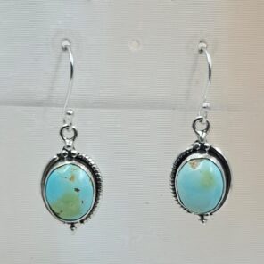 Sonoran Gold Turquoise 1.25" 925 Sterling Silver Earrings (RS73-101)
