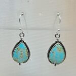 Sonoran Gold Turquoise 1.25" 925 Sterling Silver Earrings (RS73-103)