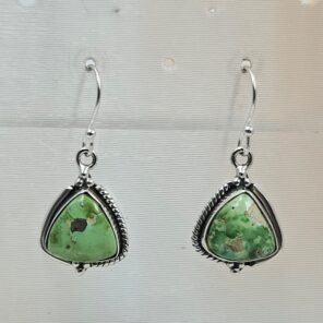 Sonoran Gold Turquoise 1.25" 925 Sterling Silver Earrings (RS73-104)