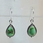Sonoran Gold Turquoise 1.25" 925 Sterling Silver Earrings (RS73-105)