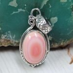Pink Queen Conch 1" 925 Sterling Silver Pendant (REXT89-216)
