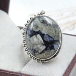 Star Galaxy Size US 9 925  Sterling Silver Ring (RS49-152)