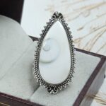 Shiva Eye Shell Size US 9 925  Sterling Silver Ring (RS49-150)