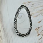 Shiva Eye Shell Size US 8 925  Sterling Silver Ring (RS49-149)