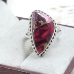Red Rose Dahlia  Size US 6 925  Sterling Silver Ring (RS49-156)