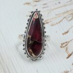 Red Rose Dahlia  Size US 6 925  Sterling Silver Ring (RS49-157)