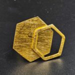 Plain Brass Handmade Gold Plated Rings (BR15-34)