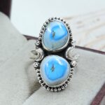 Golden Hills Turquoise Size US 6 925 Sterling Silver Ring (REXT4-280)