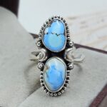 Golden Hills Turquoise Size US 8 925 Sterling Silver Ring (REXT4-290)