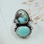 Golden Hills Turquoise Size US 6 925 Sterling Silver Ring (REXT4-282)
