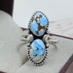 Golden Hills Turquoise Size US 10 925 Sterling Silver Ring (REXT4-300)