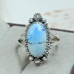 Golden Hills Turquoise Size US 7 925 Sterling Silver Ring (REXT4-224)