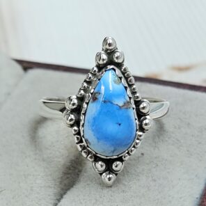 Golden Hills Turquoise Size US 9 925 Sterling Silver Ring (REXT4-260)