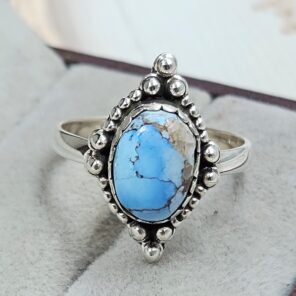 Golden Hills Turquoise Size US 9 925 Sterling Silver Ring (REXT4-261)