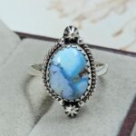 Golden Hills Turquoise Size US 10 925 Sterling Silver Ring (REXT4-219)