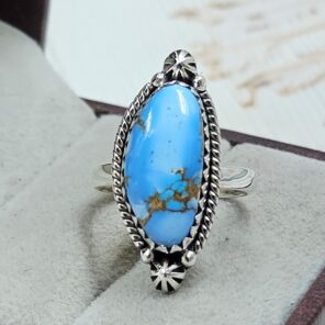 Golden Hills Turquoise Size US 6 925 Sterling Silver Ring (REXT4-217)