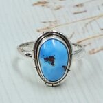 Golden Hills Turquoise Size US 7 925 Sterling Silver Ring (REXT4-273)