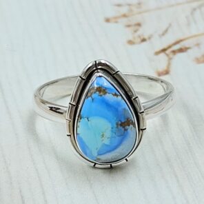 Golden Hills Turquoise Size US 9 925 Sterling Silver Ring (REXT4-270)