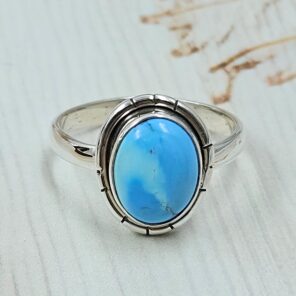 Golden Hills Turquoise Size US 8 925 Sterling Silver Ring (REXT4-268)