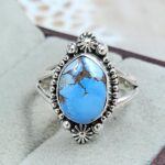 Golden Hills Turquoise Size US 7 925 Sterling Silver Ring (REXT4-242)