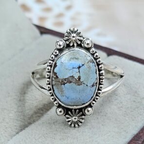 Golden Hills Turquoise Size US 9 925 Sterling Silver Ring (REXT4-238)