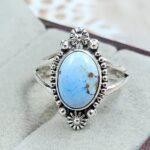 Golden Hills Turquoise Size US 7 925 Sterling Silver Ring (REXT4-243)