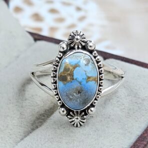Golden Hills Turquoise Size US 9 925 Sterling Silver Ring (REXT4-237)