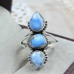 Golden Hills Turquoise Size US 6 925 Sterling Silver Ring (REXT4-325)
