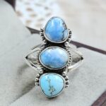 Golden Hills Turquoise Size US 6 925 Sterling Silver Ring (REXT4-326)