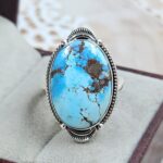 Golden Hills Turquoise Size US 9 925 Sterling Silver Ring (REXT4-313)