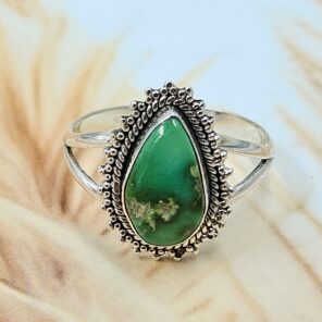 Sonoran Gold Turquoise Size US 10 925 Sterling Silver Ring (REXT4-146)