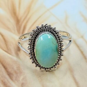Sonoran Gold Turquoise Size US 9 925 Sterling Silver Ring (REXT4-145)