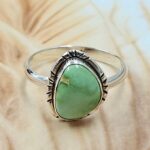 Sonoran Gold Turquoise Size US 10 925 Sterling Silver Ring (REXT4-197)