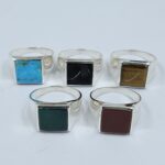 5 Pcs Wholesale Lot 925 Sterling Silver Men's Ring (RS14-220)