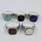 5 Pcs Wholesale Lot 925 Sterling Silver Men's Ring (RS14-235)