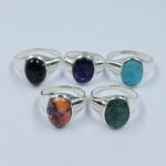 5 Pcs Wholesale Lot 925 Sterling Silver Men's Ring (RS14-246)