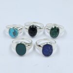 5 Pcs Wholesale Lot 925 Sterling Silver Men's Ring (RS14-248)