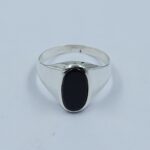 Black Onyx 925 Sterling Silver Men's Ring (RS14-257)
