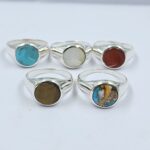 5 Pcs Wholesale Lot 925 Sterling Silver Men's Ring (RS14-240)