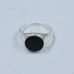 Black Onyx 925 Sterling Silver Men's Ring (RS14-271)