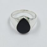 Black Onyx 925 Sterling Silver Men's Ring (RS14-266)