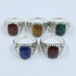 5 Pcs Wholesale Lot 925 Sterling Silver Men's Ring (RS13-466)